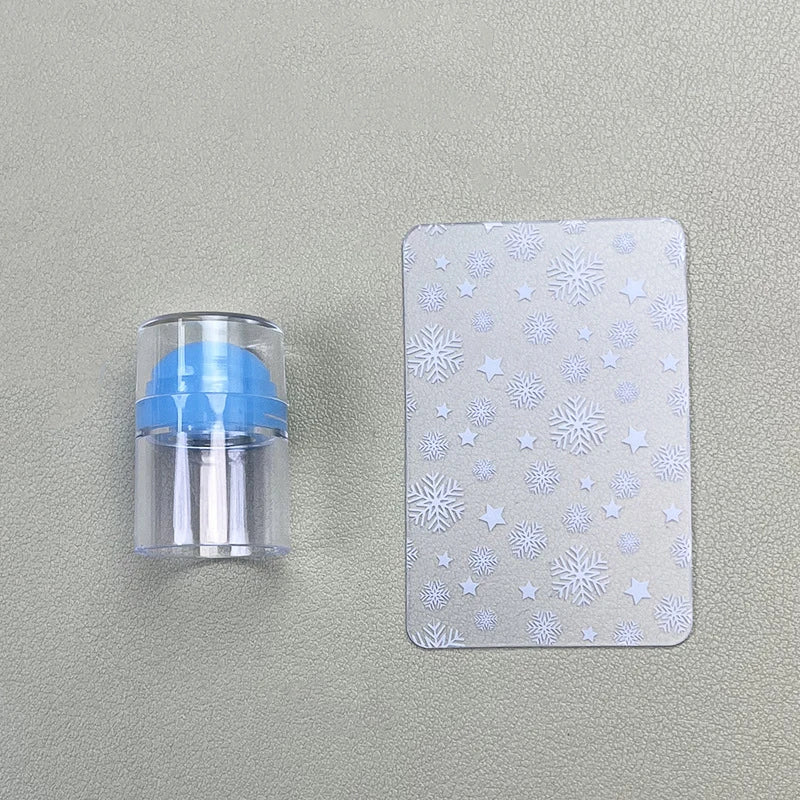 Erasable Mini Small Single Head Silicone Seal Nail Steel Plate Qme Blue