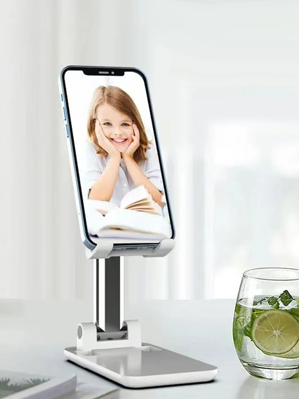 Rotating Phone Holder Double Folding Fully Adjustable Foldable Qme