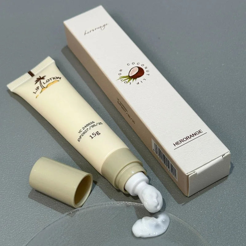 HERORANGE Natural Coconut Lip Milk Moisturizing Balm Autumn Winter Qme