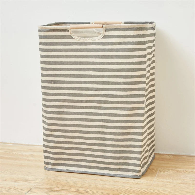 Waterproof Laundry Basket Cotton Linen Dirty Clothes Baskets Laundry Organizer Foldable Sundries Storage Bag Foldabling Hamper Qme B