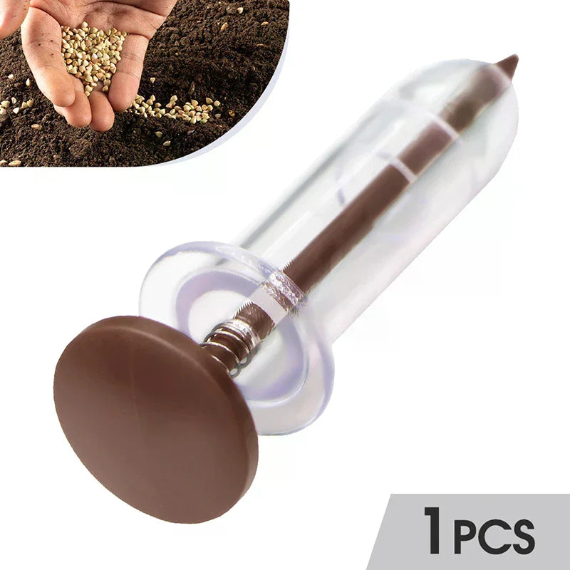 1pcs Handheld Seed Dispenser, Mini Manual Seeder Tool For Garden Planting, Flower Pot & Garden Bed Essential Gardening Supplies Qme