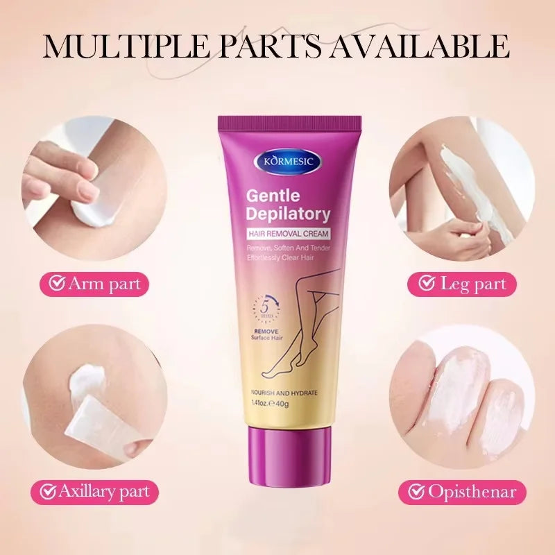 Permanent Hair Removal Cream Hair Growth Inhibitor Face Arm Armpit Leg Intimate Areas Painless Depilatory For Men Women Care Qme