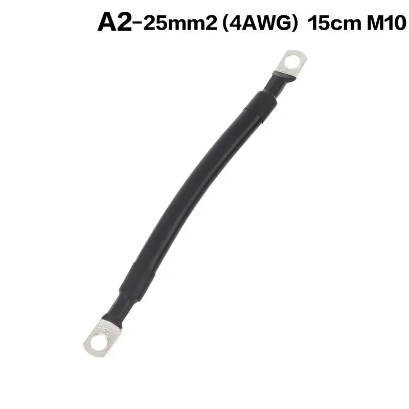 Battery Connection Cable Heat Resistant Pure Copper Core M8 M10 Qme 15cm M10