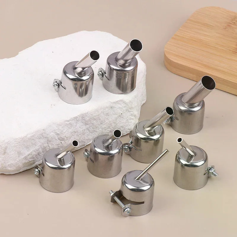 850 3/4/5/6/7/8/10/12MM Hot Air Nozzle 45 Degree Curved Angle Welding Nozzle For 850 Series Hot Air Rework Station Accessories Qme