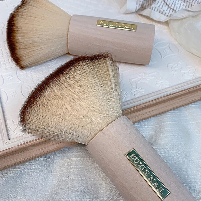 Round Nail Dust Brush Large-sized Remove Brushes Acrylic UV Gel Qme