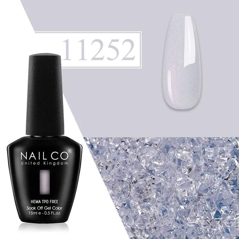 NAILCO Plum Gel Nail Polish Matte Coat Autumn Winter Semi Permanent