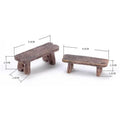 1 Mini Wooden Chair Pendant Moss Micro Landscape Couple Love Resin Qme 1Set
