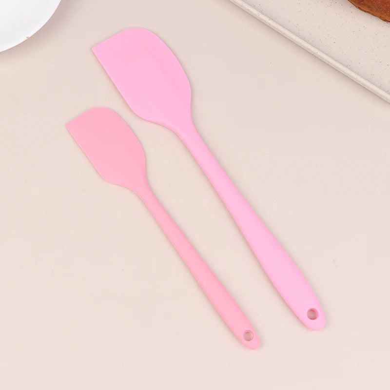 Silicone Spatula Cake Butter Cream Kitchen Baking Mixing Tool Non Qme Pink