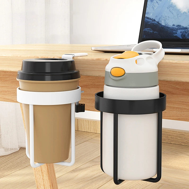 Table Storage Rack Desk Cup Holder Shelf Universal Fixed Coffee Mugs Qme