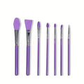 7pcs Silicone Brush Applicator Kit for Resin Epoxy Art Crafting And Cream Makeup Products Qme 7pcs