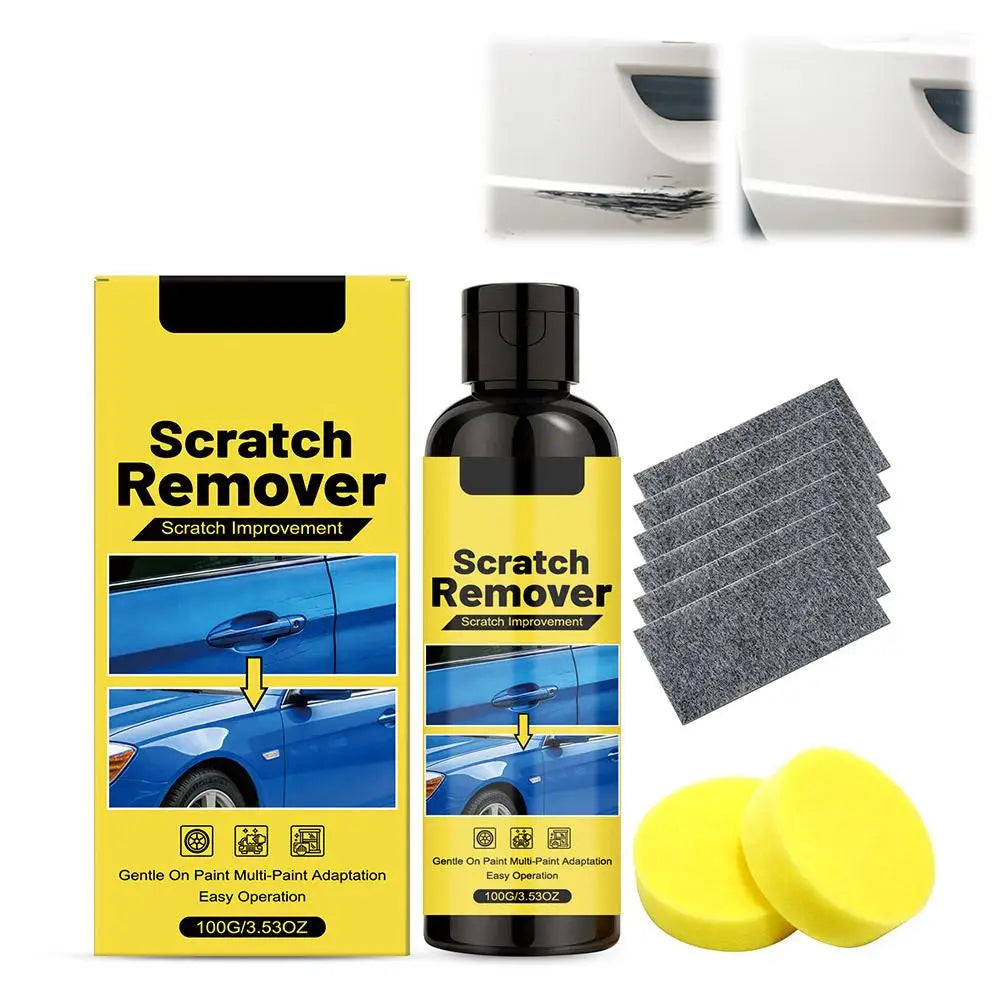 Car Coating Paint Repair Paste Scratch Remover Restorer Polishing Qme 1set
