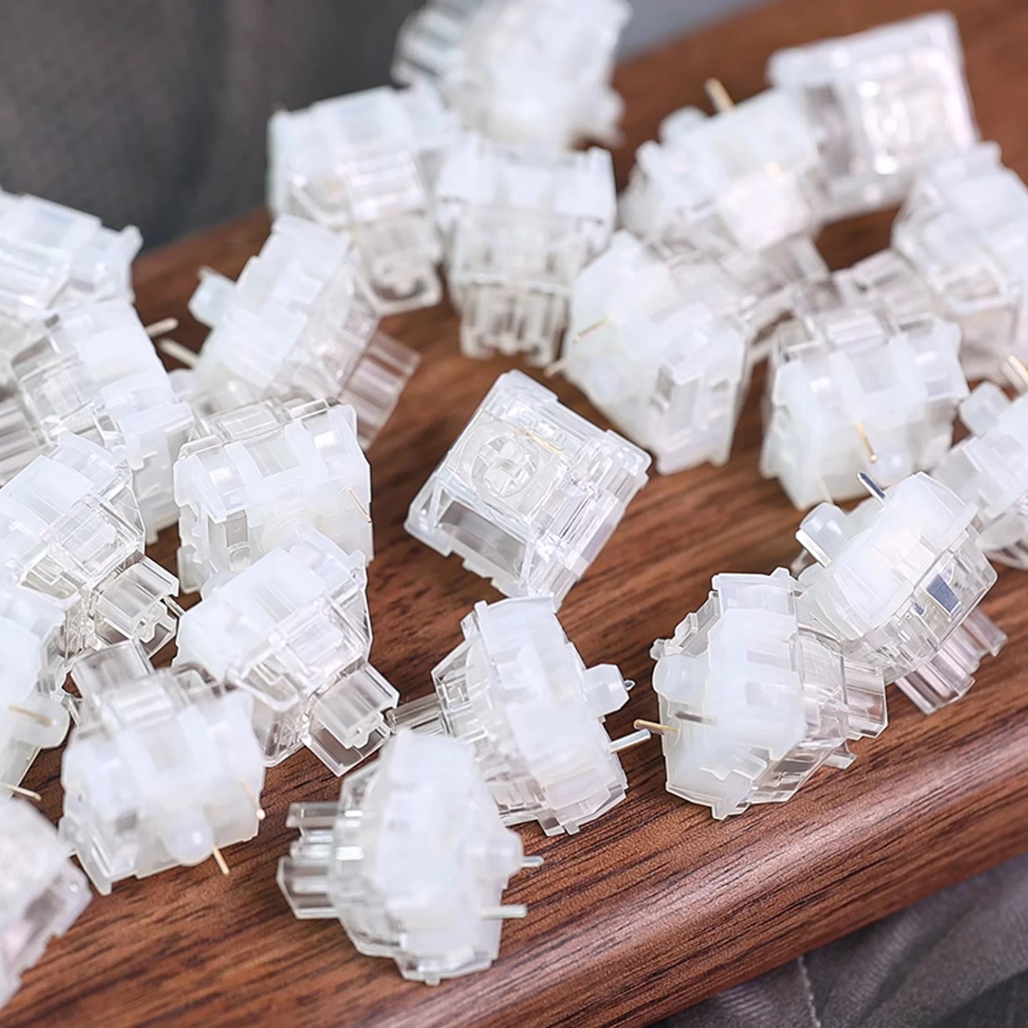 TTC Frozen Switch V2 Mechanical Keyboard Silent Switches 3 Pins Linear 39gf RGB Transparent Custom Gaming Keyboard for Gamer Qme