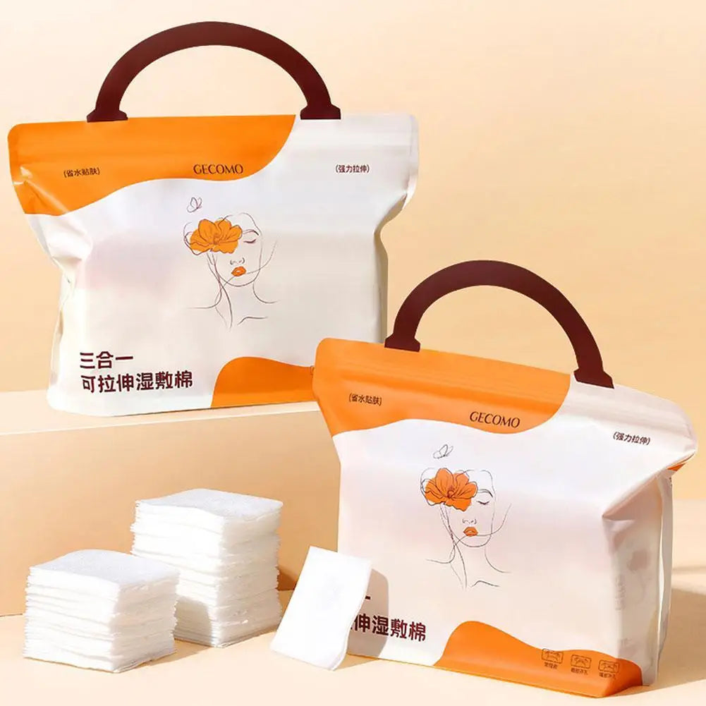 Stretchable Wet Compress Cotton Pads Face Efficiency Disposable Qme
