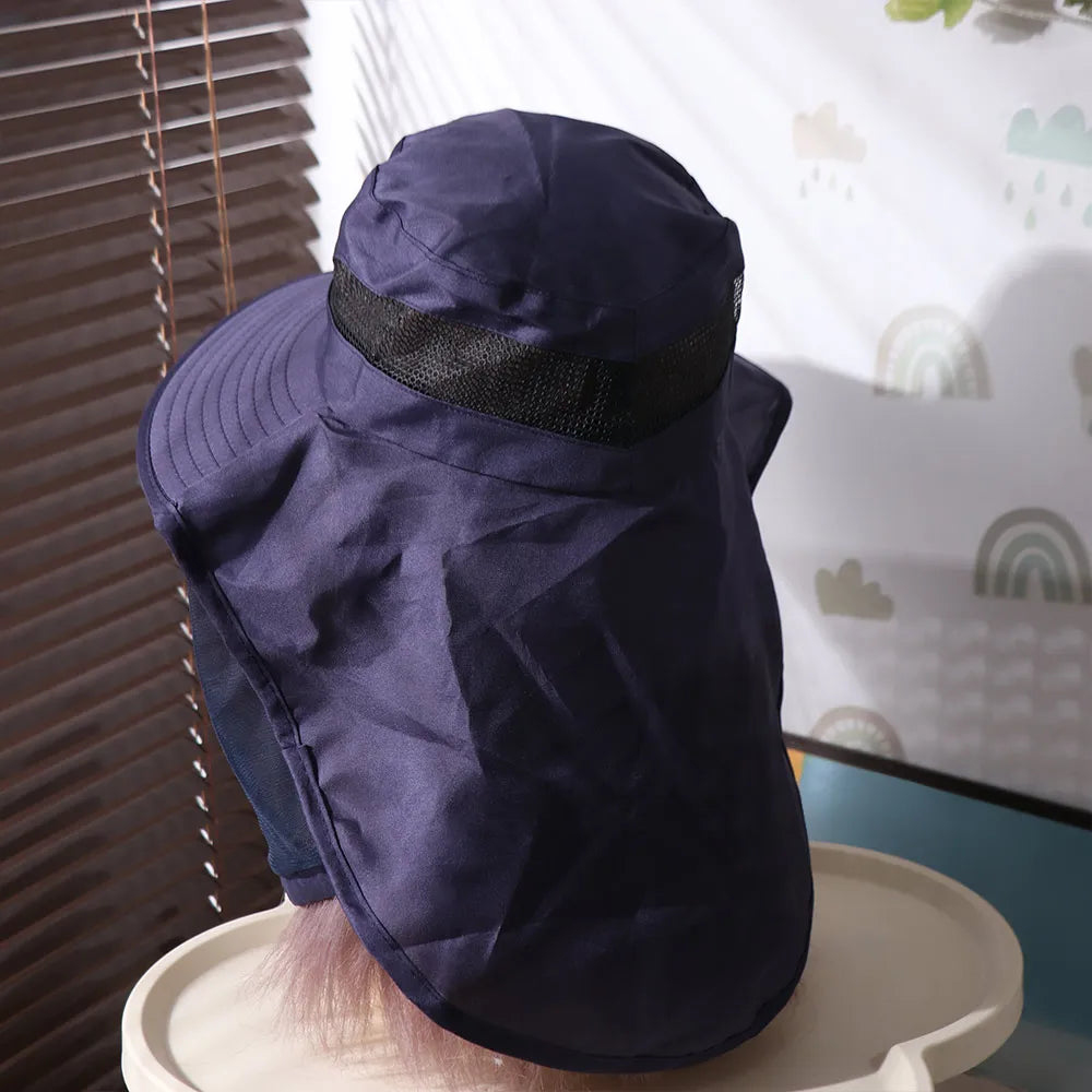 Casual Foldable Bee Mosquito Hat Wide Brim Insect Proof Net Cover Fisherman Hat Face Covering Mesh Mask Sun Protection Hat Men Qme