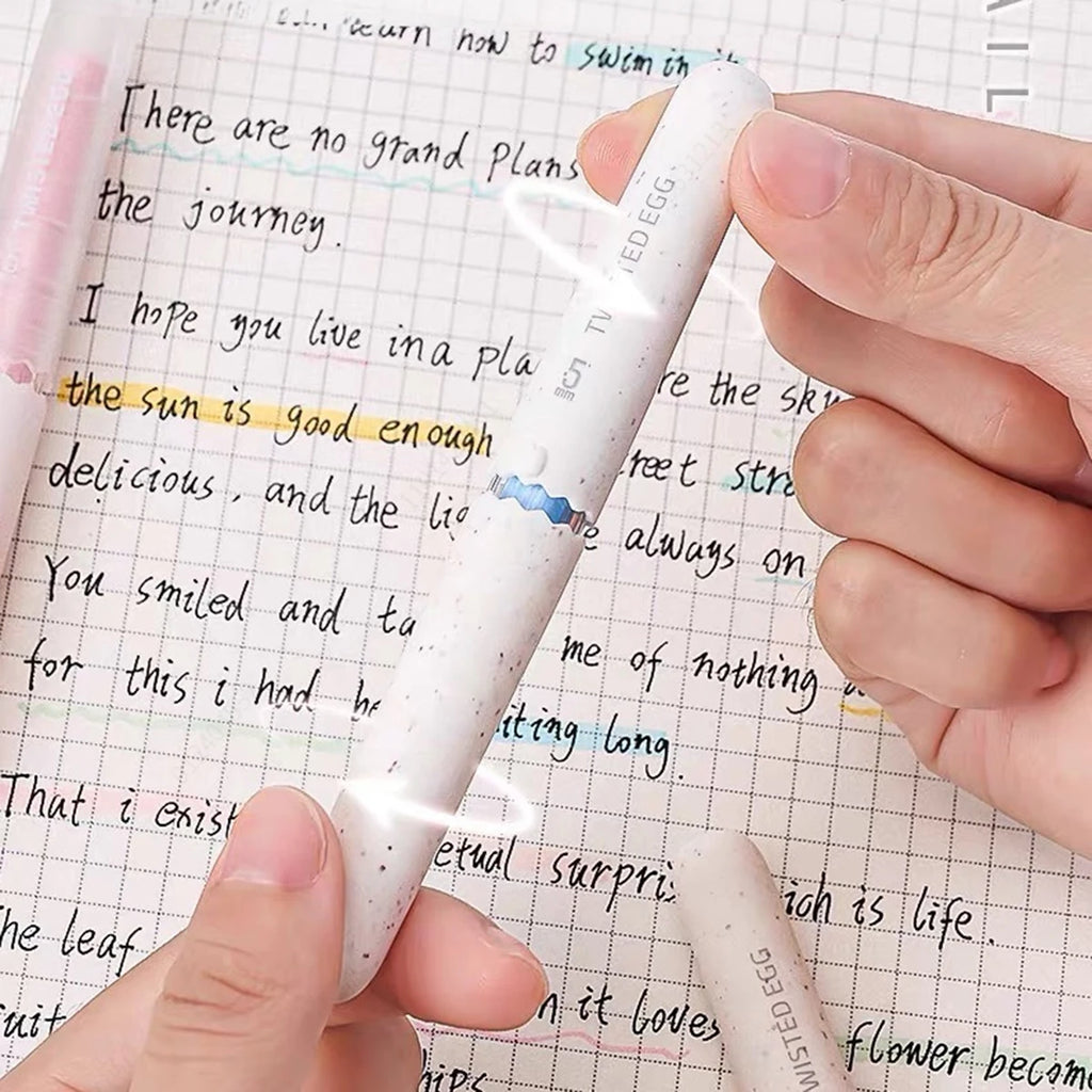 Kawaii Egg Neutral Gel Pens Soft Touch Quick Dry Smooth CS Tips 0.5mm Black Gel Ink Pen For School Writing Stationery Supplies Qme