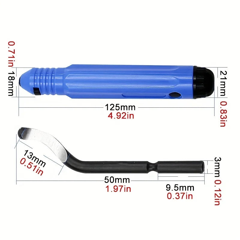 1/10/11 pcs manual deburring trimming scraper chamfering deburring tool - for copper pipe reamers, wood, steel Qme