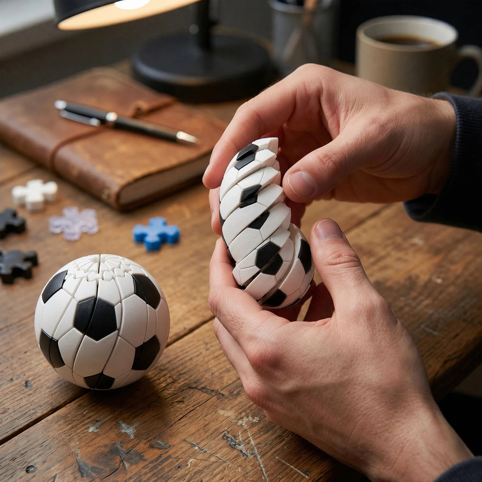 3D Printed Portable Twisted Fidgets Egg Reusable Sensory Decompression Gift Interactive Twistsphere Props for Desktop Decoration Qme