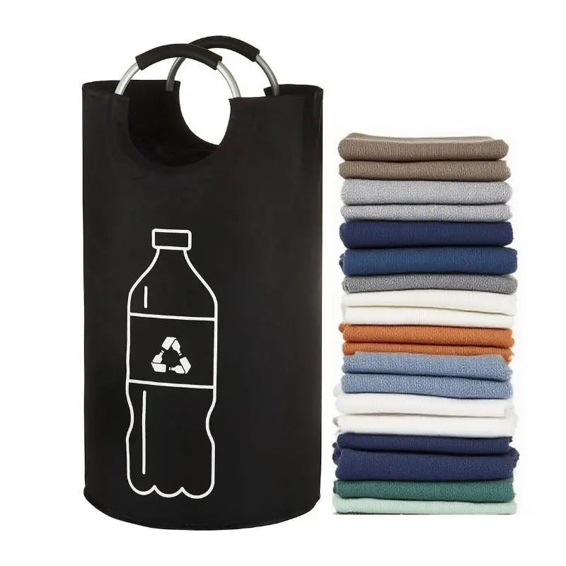 Aluminum Handle Large Capacity Bin Empty Bottle Storage Basket Qme
