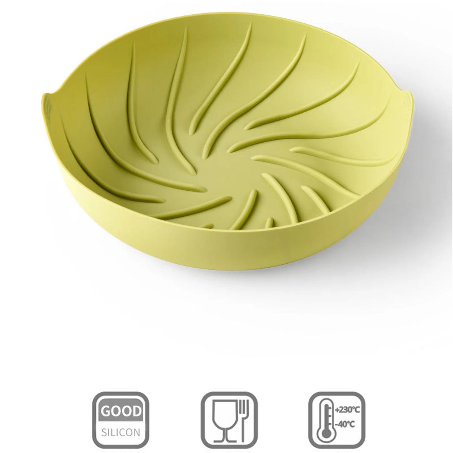 Silicone Air Fryer Basket High Temperature Resistant Baking Silicone Pan Inner Basket Silicone Pot Air Fryer Qme