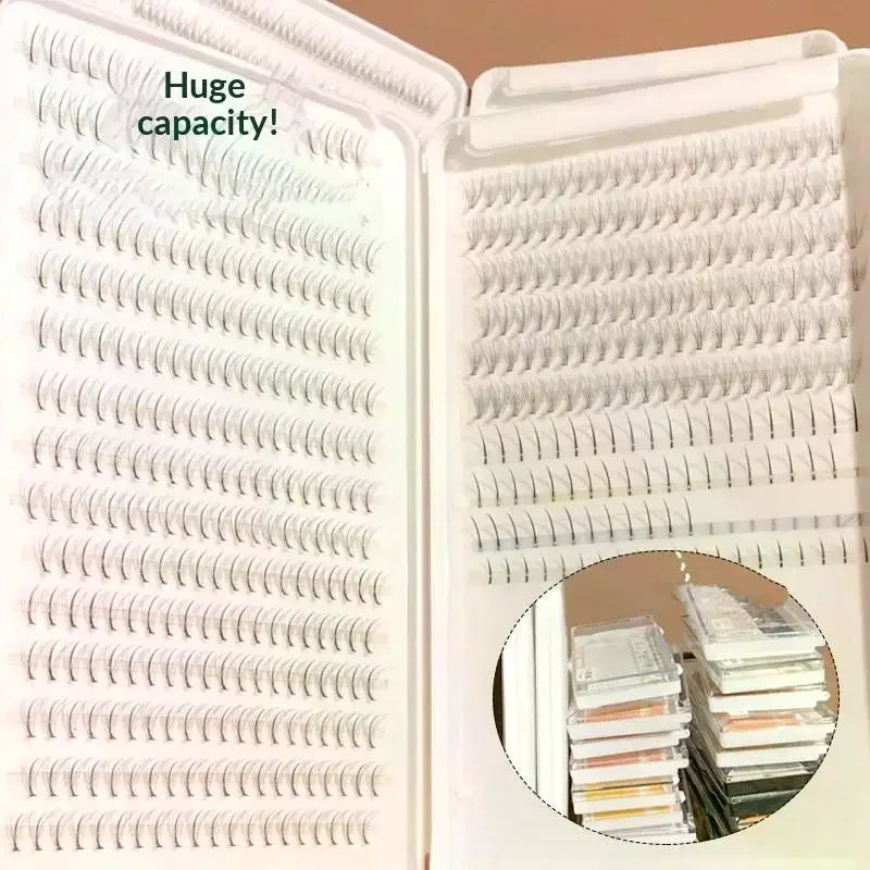 Space-saving Lash Holder Box Ideal False Eyelash Cosmetic Storage Qme