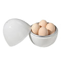Microwave Egg Cooker Boiled Egg Poachers with Lid Egg Steamer for Hard Soft Boiled Eggs Kitchen Gadgets for Quick Egg Boiling Qme 4 eggs
