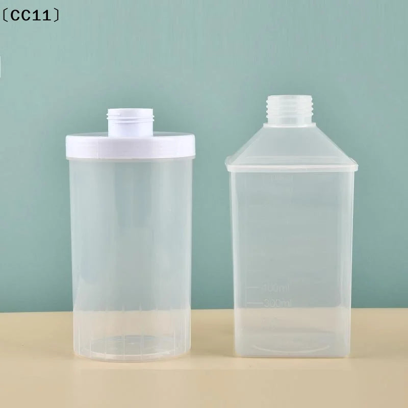 Syrup Dispenser Coffee Bar Plastic Empty Bottles Bottle Lid Kitchen Qme