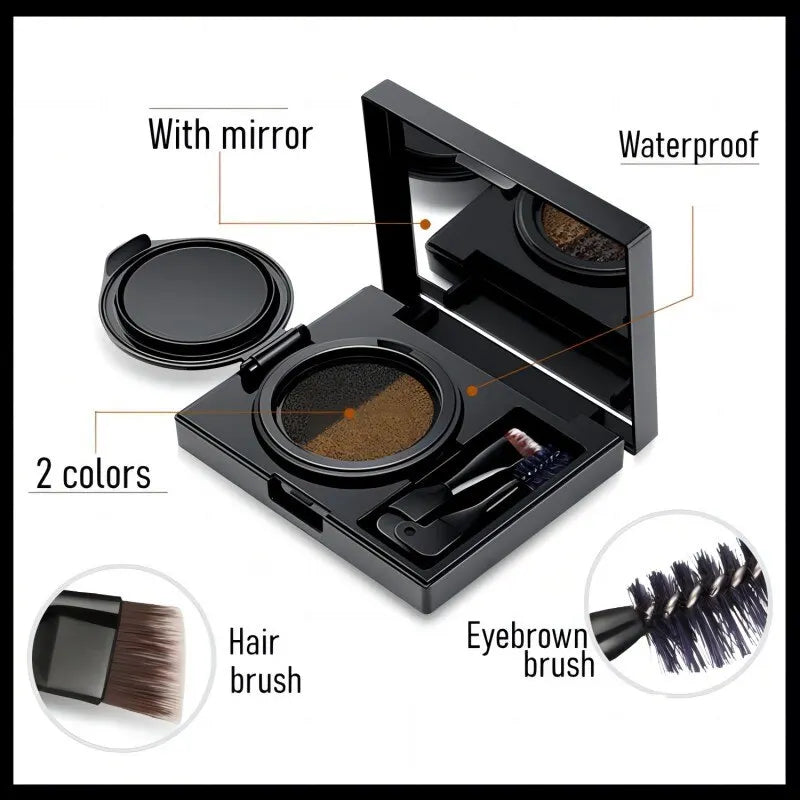 GECOMO Two-color Air Cushion Eyebrow Powder Waterproof Sweat-proof Qme