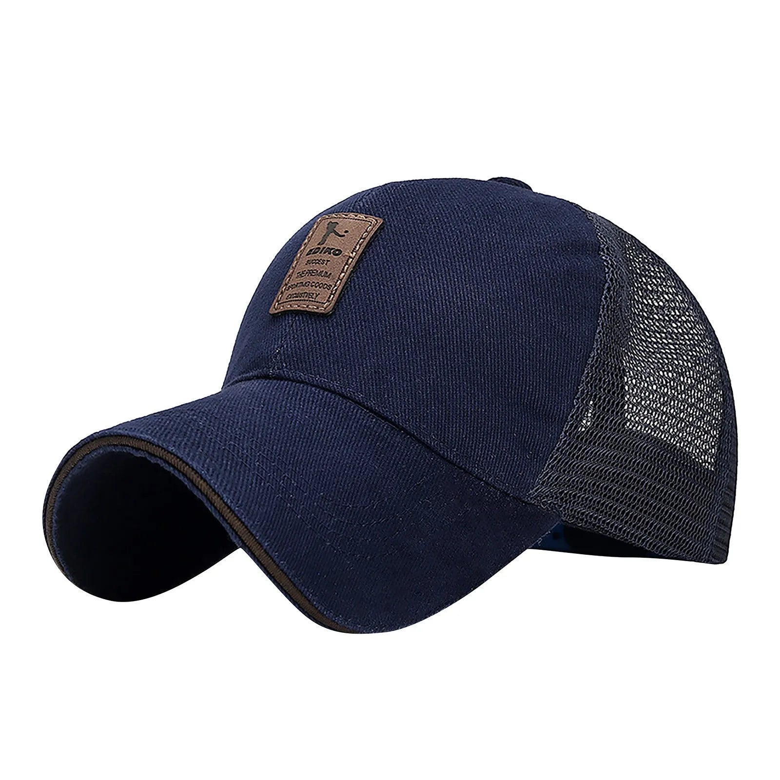 New Quick Dry Mesh Breathable Running Baseball Cap Summer Sun Protection Fishing Hat for Men Women Outdoor Running Hiking Cap Qme Navy One Size