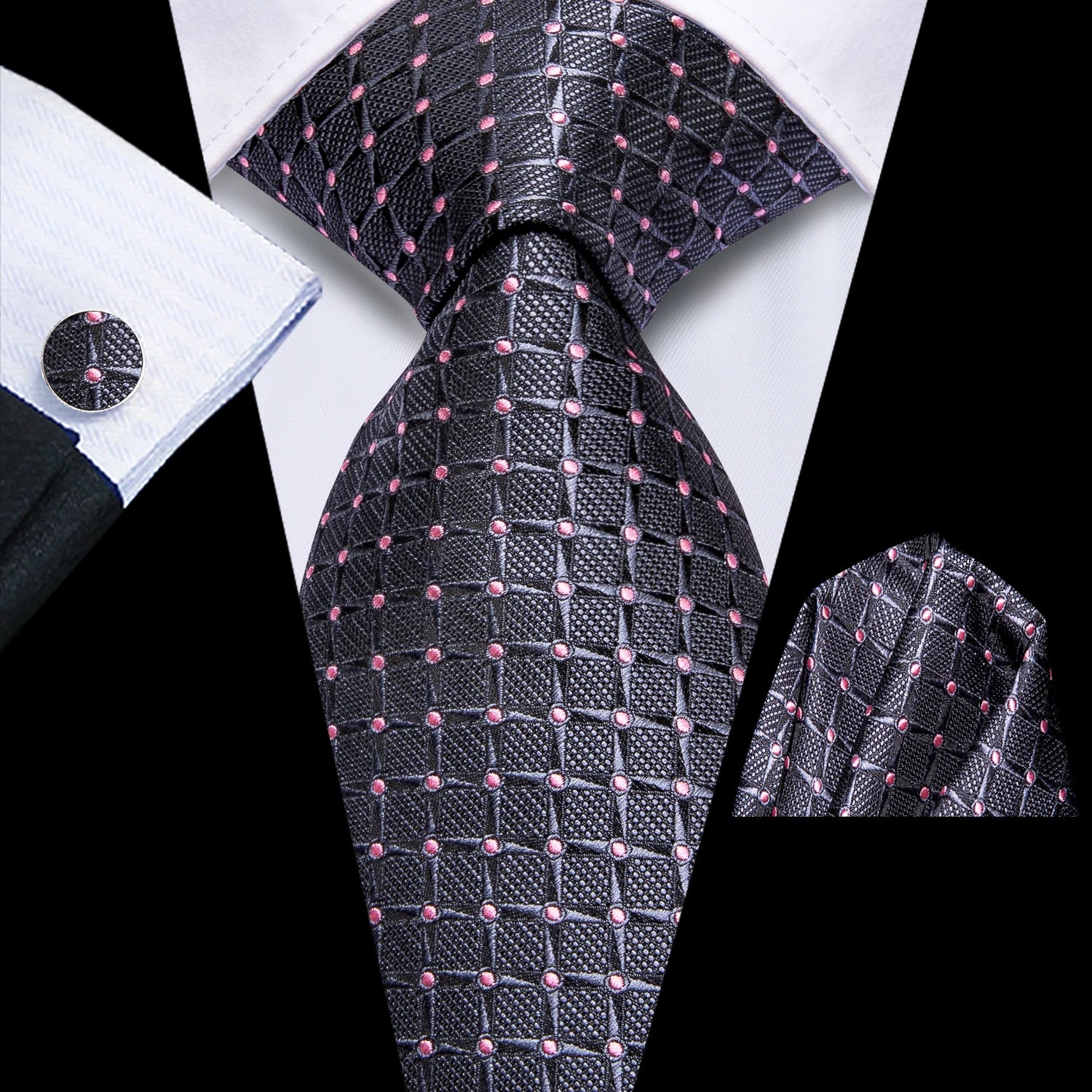 Hi-Tie Designer Orange Teal Striped Paisley Silk Wedding Tie For Men Necktie Hanky Cufflink Fashion Business Party Dropshipping Qme 4049-3918