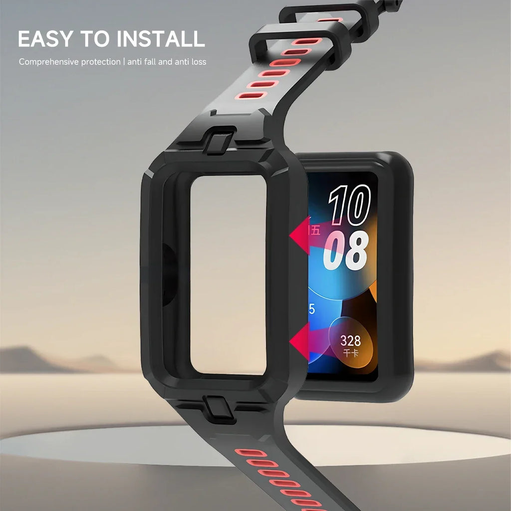 Silicone Strap for Huawei Band 9 8 7 6 Smart Watch Replacement Bracelet Sport Breathable Straps for Huawei Band9 Qme