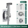 Stainless Steel Bidet Sprayer Pressure Handheld Adjustable Personal Qme 3Pcs