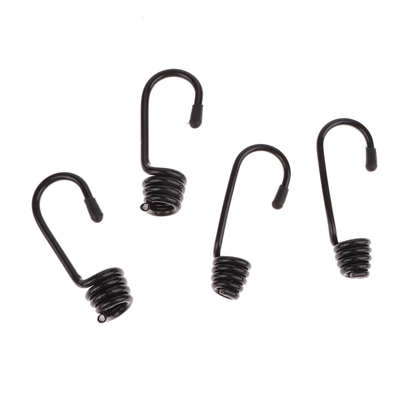 Spiral Hooks Tensioner Marine Shock Cord Bungee Elastic Rope Luggage Qme