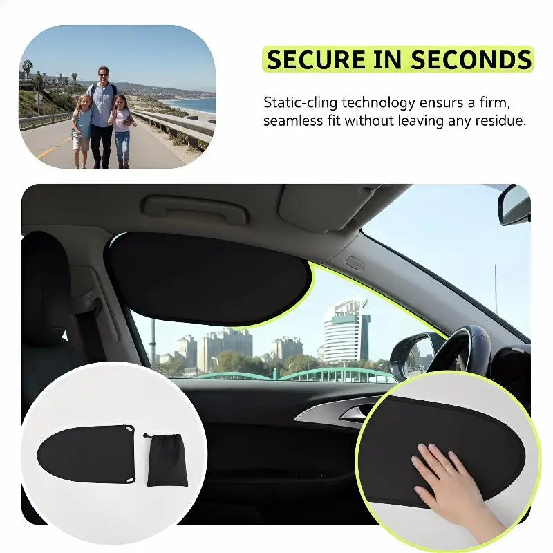 Car Window Sun Shade Universal Side Sunshade UV Protection Qme