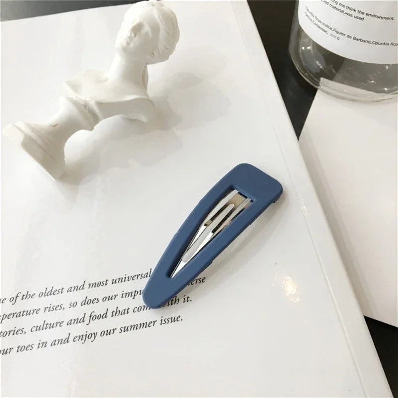 2Pcs/Set Cute Candy Colors Dripping Hairpins BB Clip Girls Children Hair Pin Barrette Accessories Women Kids Hairgrip Headdress Qme S14Dark Blue 2Pcs
