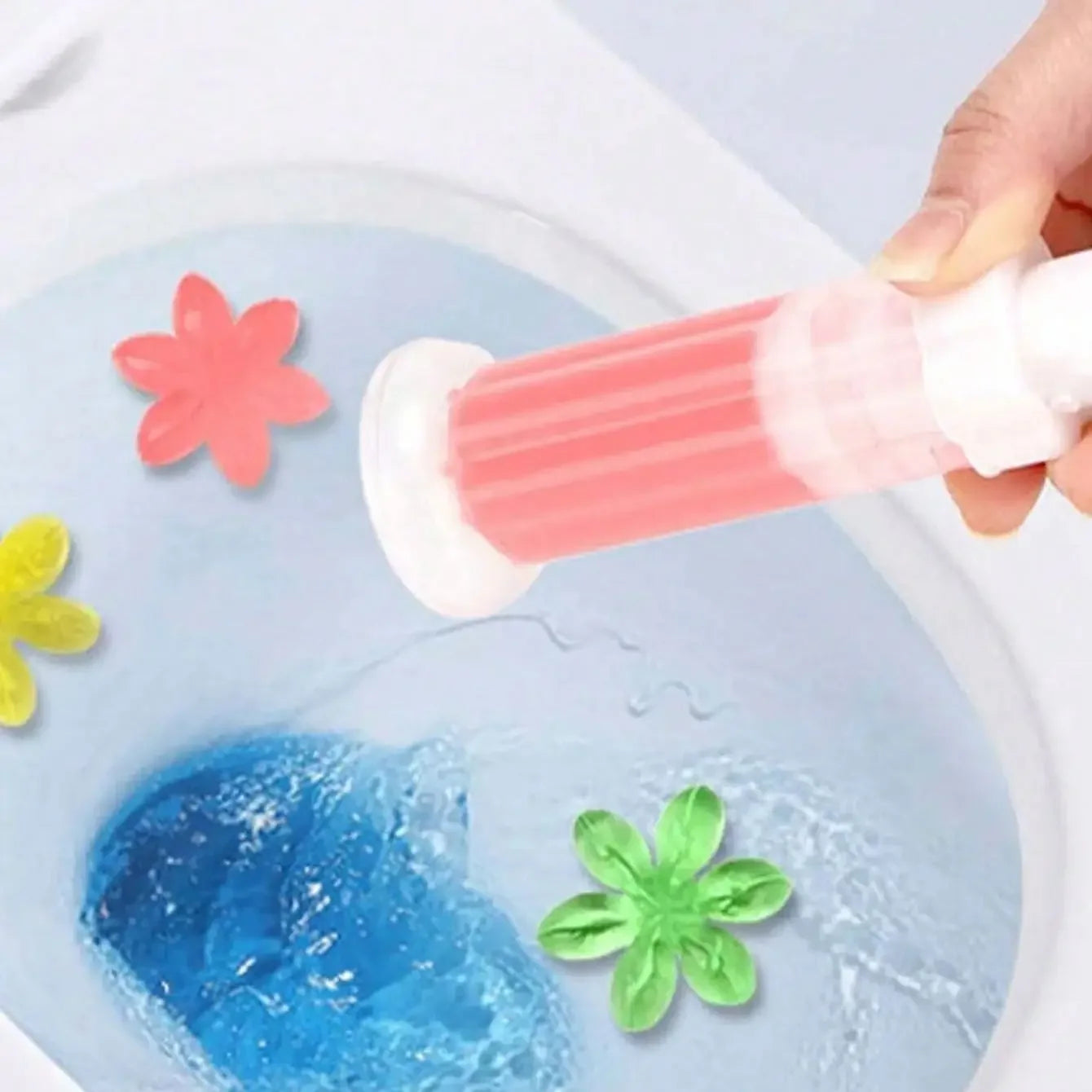 3Pcs Toilet Cleaner Gel Fresh Flower Aromatic Drain Toilet Cleaning Detergent Air Freshener Remove Odors Home Bathroom Tools Qme