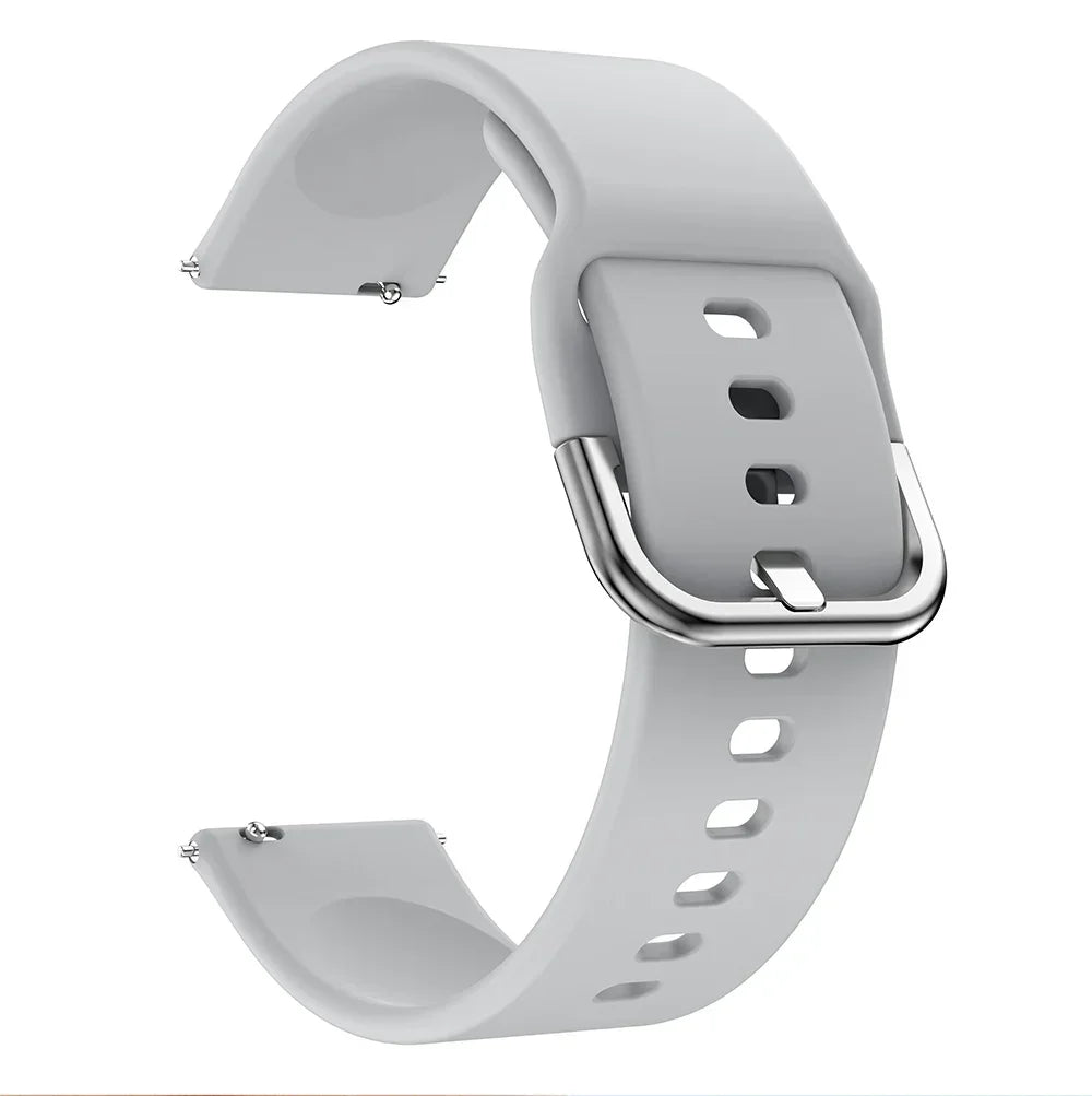 Watchband Silicone For Samsung Galaxy watch 3 45mm 41mm 42mm 46mm Strap Sport Smart Wristbands Bracelet 20mm 22mm Watchstrap Qme