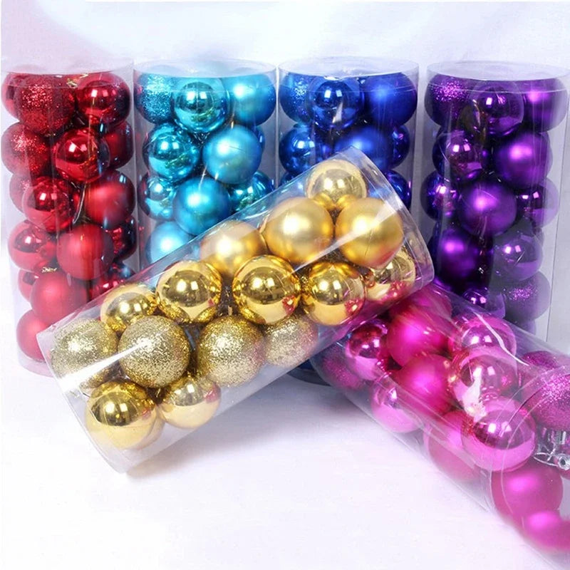 3CM Christmas Decoration Christmas Ball Hanging Xmas Tree Pendent Ornaments for Home Room Decor Navidad New Year 2026 Accessory Qme