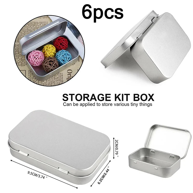Frosted Household Storage Box Organizer Metal Boxes Tin Plated Qme