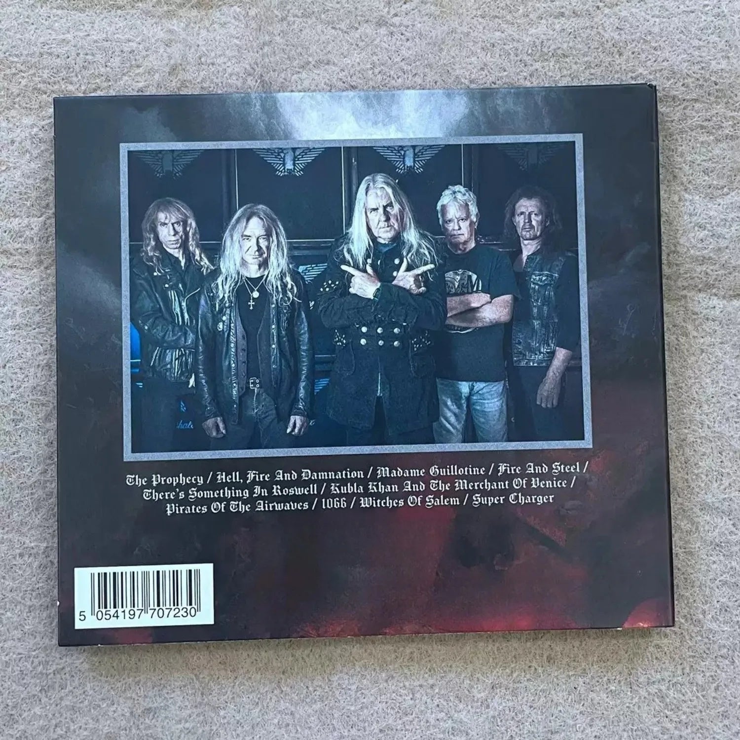 Western Heavy Metal Music CD, Epic Fantasy Knight Art Illustration Themed Cover, High-Energy Heavy Rhythm Track Collection Qme
