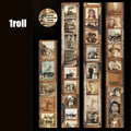 1Roll Retro Memory Film Theme PET Tape for Scrapbooking Journaling Collage Decorate Phone Case Notebook DIY Craft Supplies Qme 6