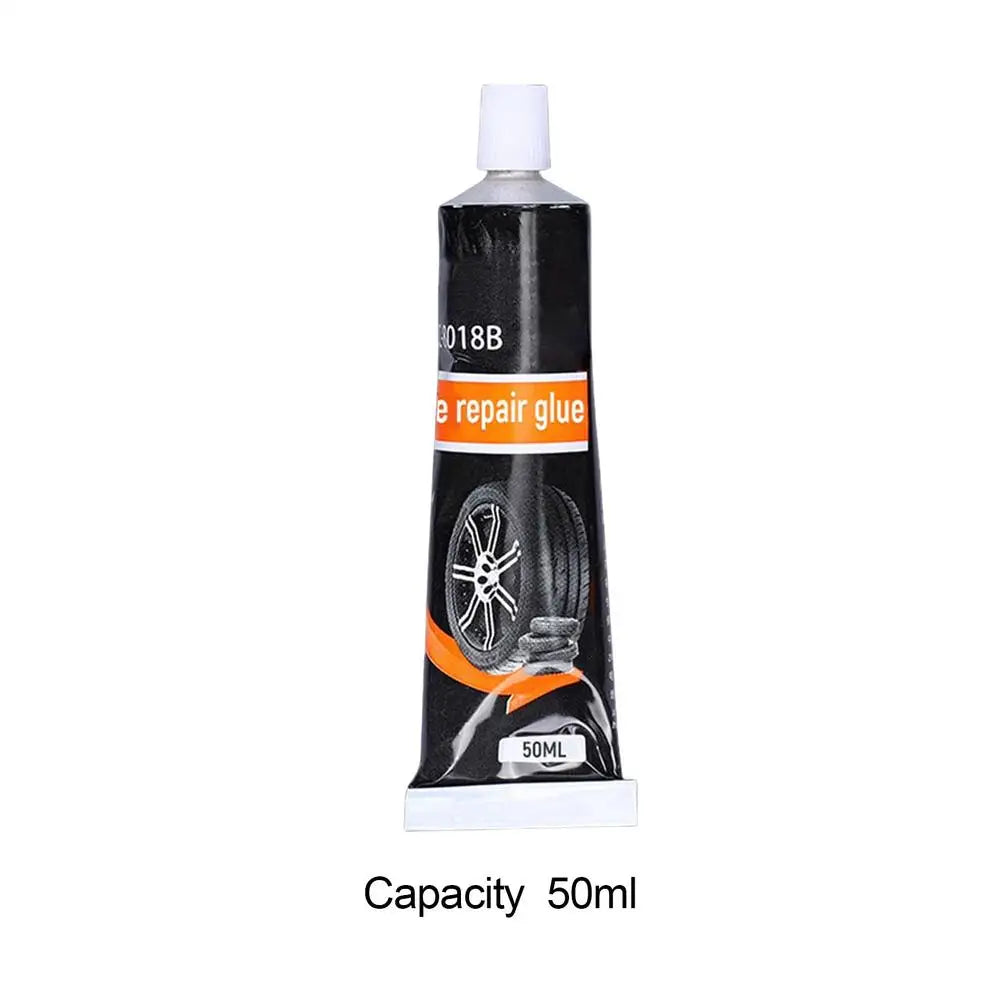 1pc Tire Repair Glue 50ml Flat Tire Puncture Repair Sealant Auto Tire Repair Glue for Side Bonding or Tire Leakage Instant Super Qme 50ml