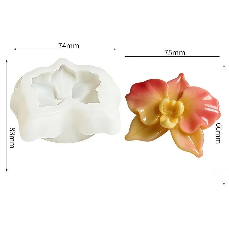 Mousse Cake Baking Mold Delicate Compact Orchid Silicone Petals Qme A2