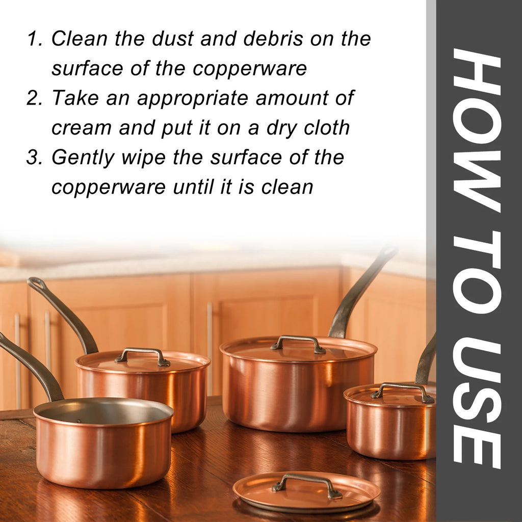 Copper Cleaner Rust Tarnish Remover Metal Stain Clean Kitchen Copperware Brassware Cleaner Copper Polish Decontamination Paste Qme