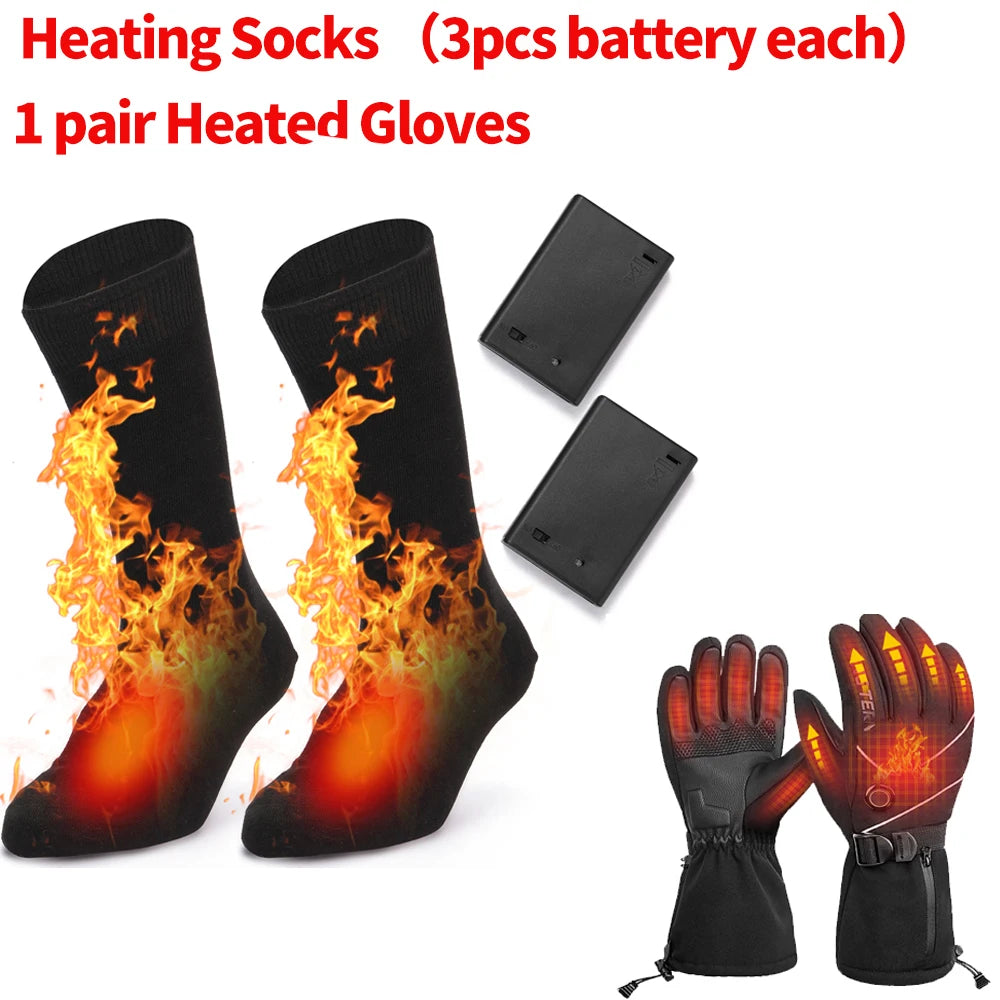 Adjustable Electric Heated Socks with Rechargeable Battery for Chronically Cold Feet Large Size USB Charging Heating Socks Qme Set 2 China Mainland