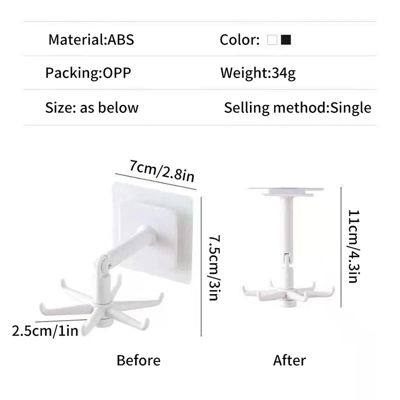 Organizer Storage Spoon Hanger Kitchen Gadgets Hook Multi-purpose Qme