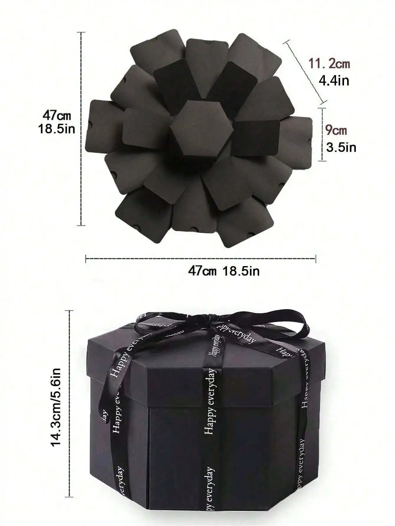 Hexagonal DIY Handmade Photo Album Surprise Confession Box Perfect Qme