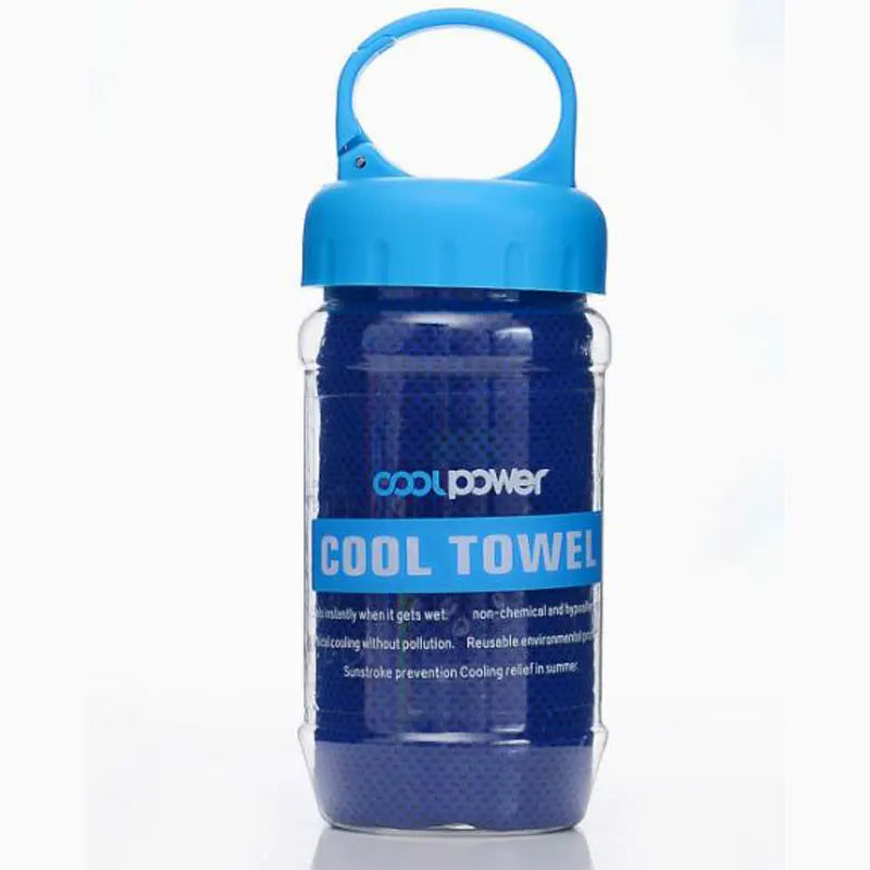 Ice Cool Neck Towel Cooling Soft Breathable Polyester Fabric Yoga Qme B