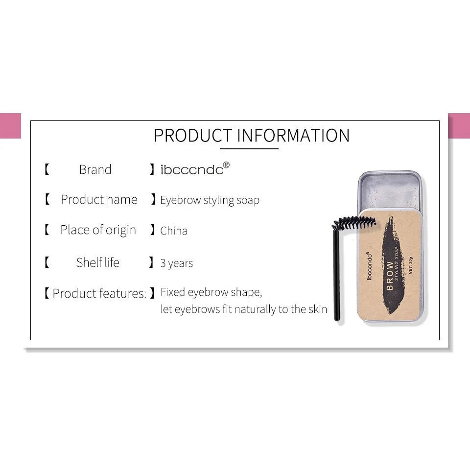 3D Brow Sculpting Gel Waterproof Clear Quick Drying Wax Long Lasting Qme