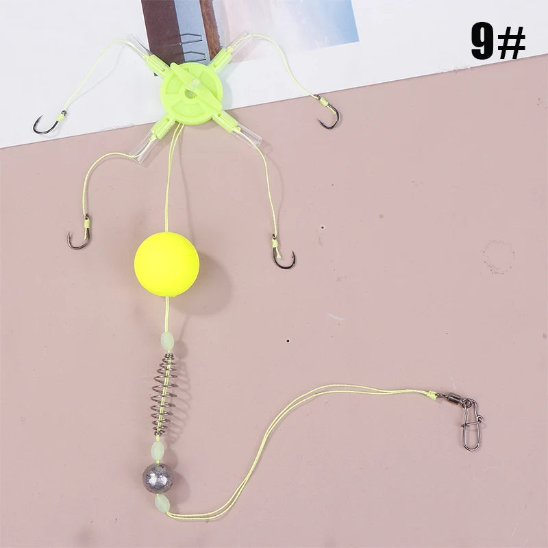Fishing Bait Cage Tackle Anti Winding Float Line Group Feeder Sinker Qme 4