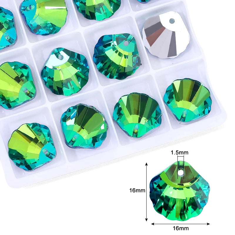 Crystal Multi -shape Pendants Shiny Single Hole Glass Beads For Jewelry Making Supplies Earring Necklace Jewelry Accessories Qme 10-12pcs